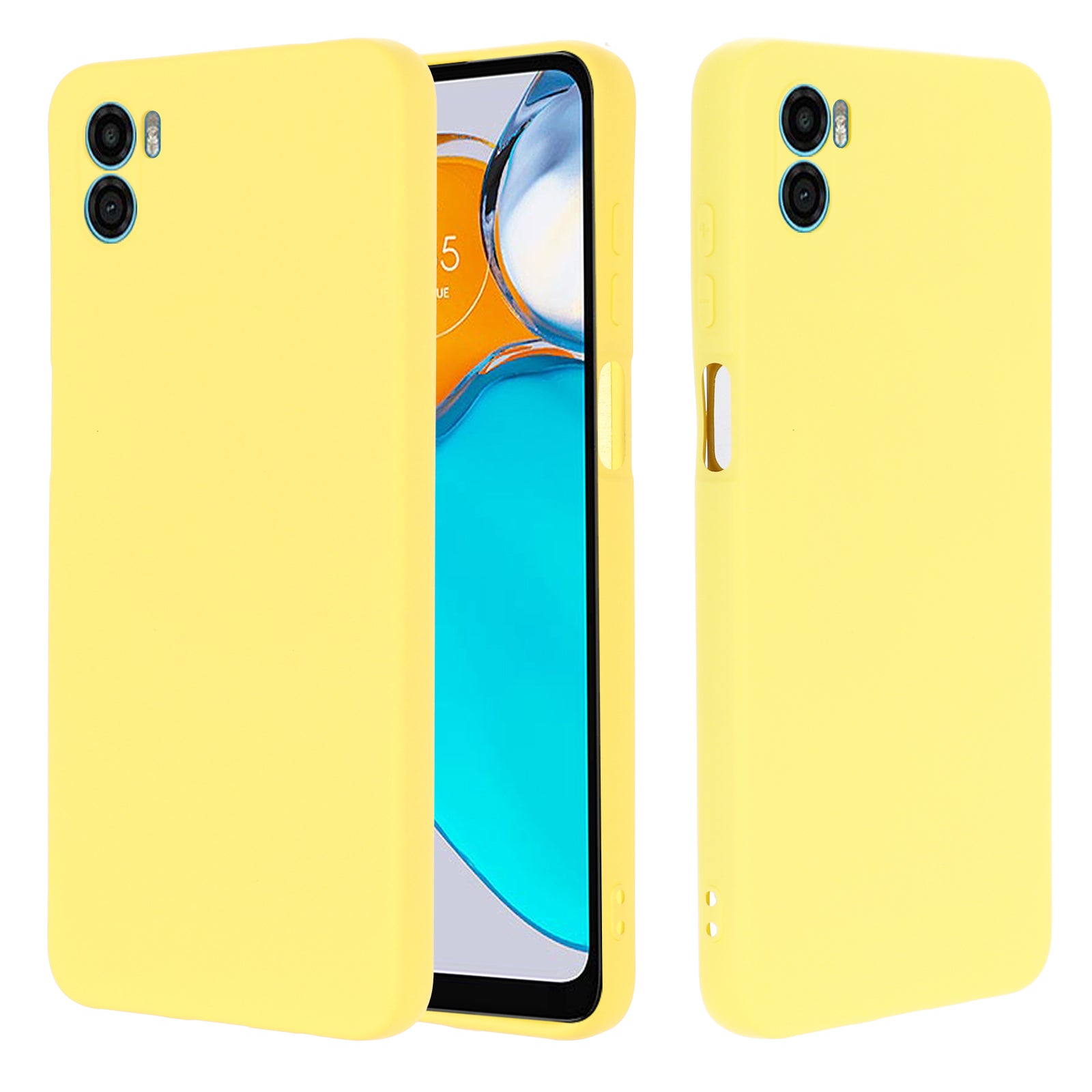 Til Motorola Moto E22s 4G flydende silikonetui Ridsefast mobiltelefoncover beskytter med rem Til Motorola Moto E22s 4G flydende silikonetui Ridsefast mobiltelefoncover beskytter med rem